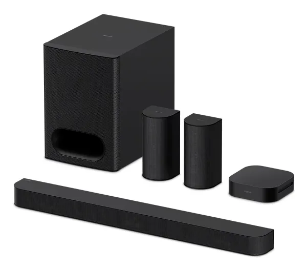 Sony HT-S60, 5.1 kanaler, 1000 W, DTS, DTS 96/24, DTS-ES, DTS-HD, DTS-HD Master Audio, DTS:X, Dolby Atmos, Dolby Digital, Dolby..., Nat, Stemme, Sort, LPCM, MPEG-2