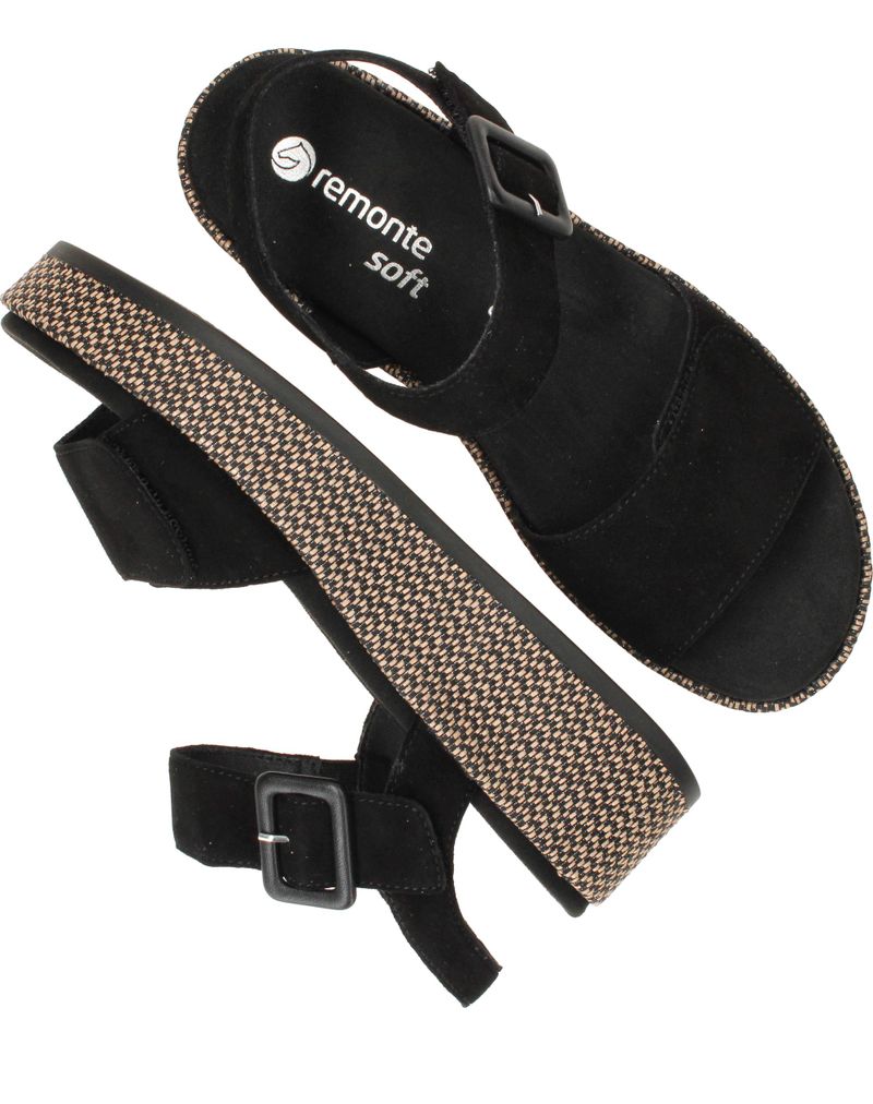 Remonte Sandalen Zwart Dames