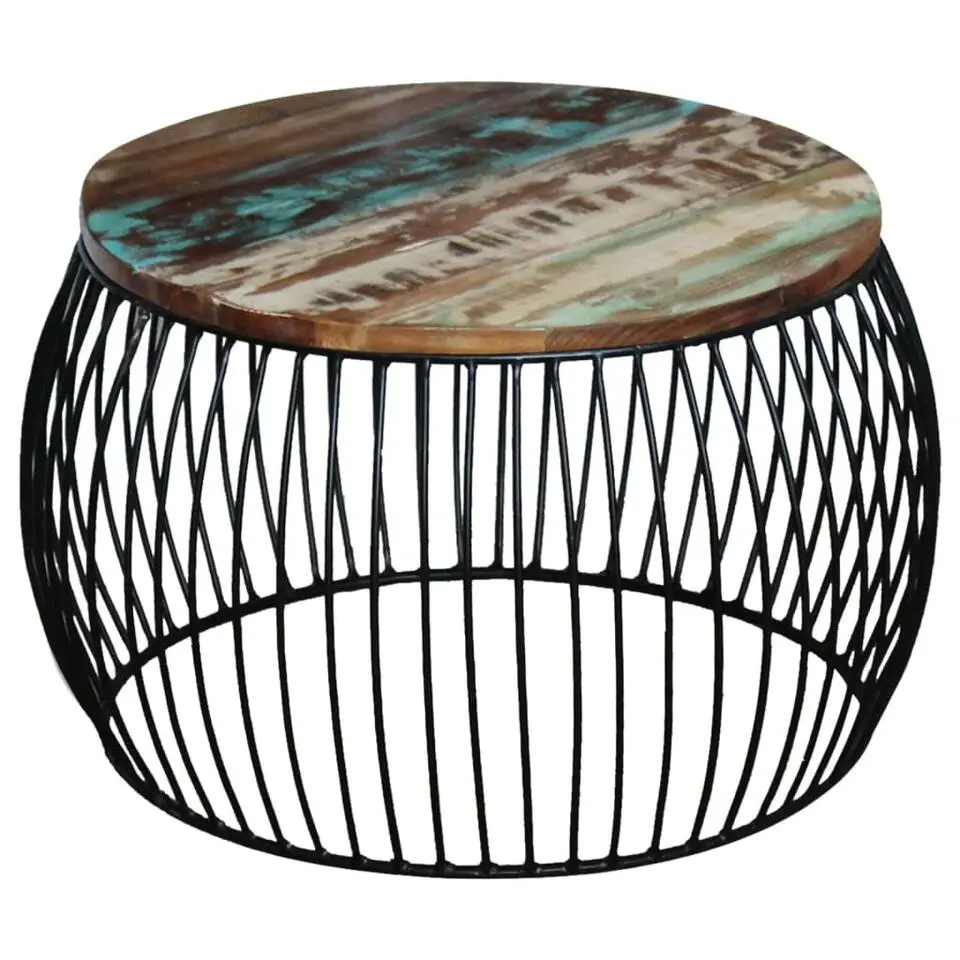 vidaXL - Salontafel - Bruin - Hout - 68 x 37 cm