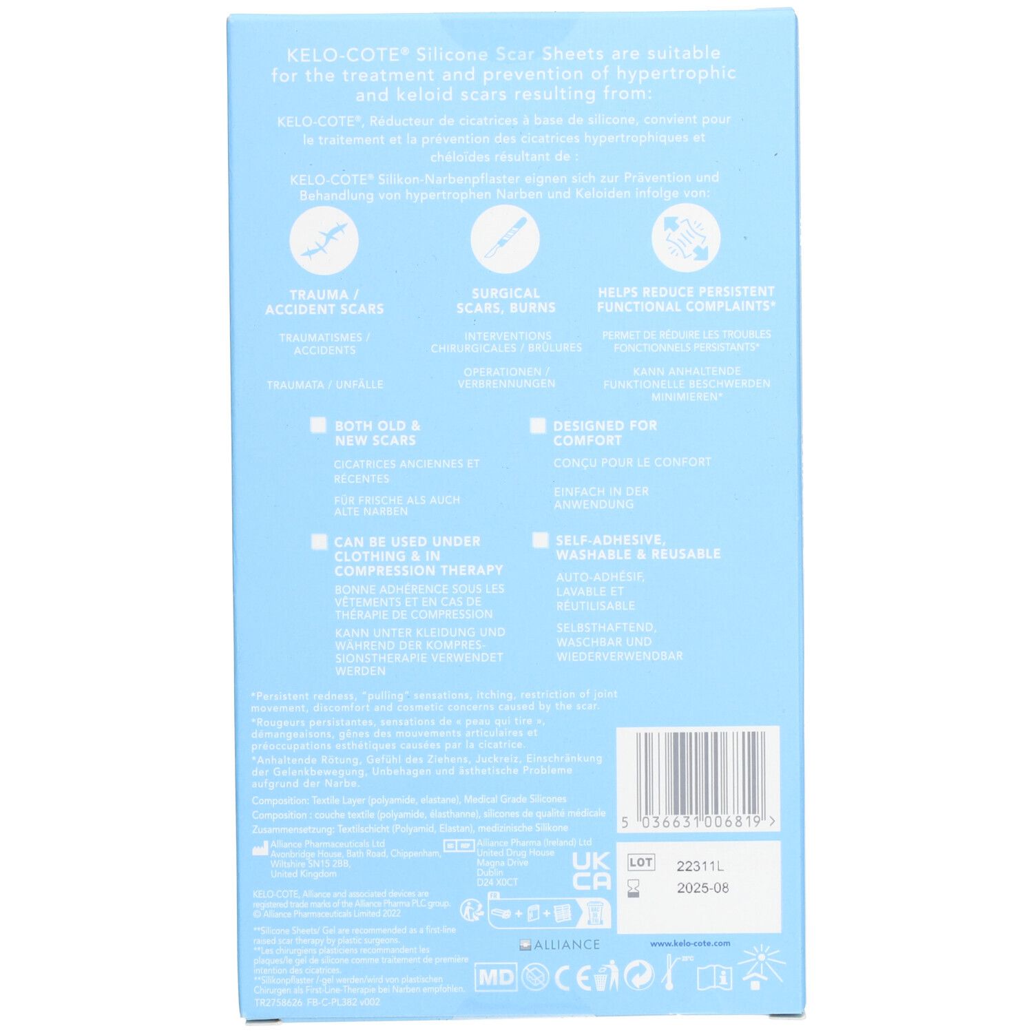 KELO-COTE® Silikon-Narbenpflaster Kaiserschnitt