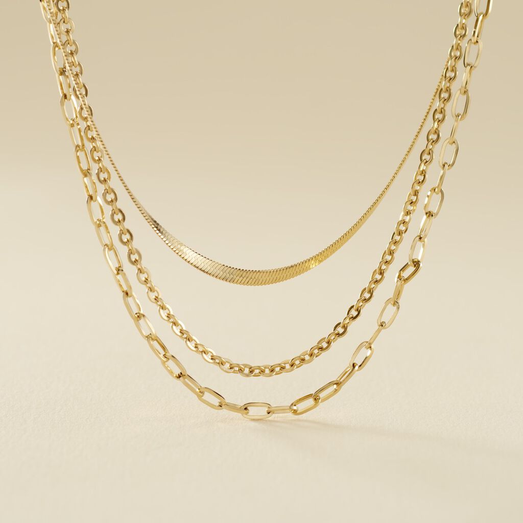 Collier Cherilyn Acier Doré
