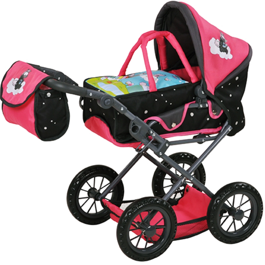knorr toys® Puppenwagen Ruby NICI Theodor Carbon schwarz
