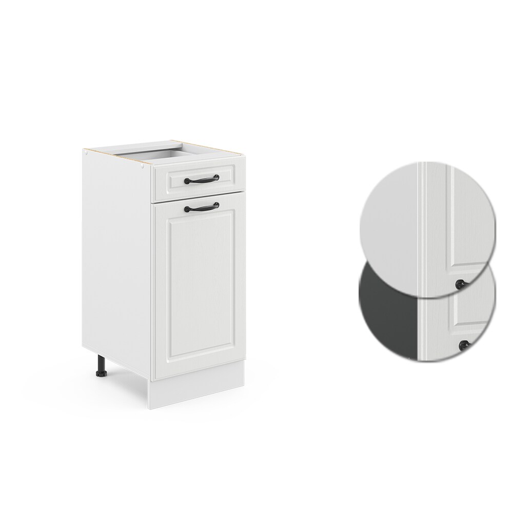 Vicco Schubunterschrank 40 cm Weiß Küchenschrank Unterschrank Küchenzeile R-Line