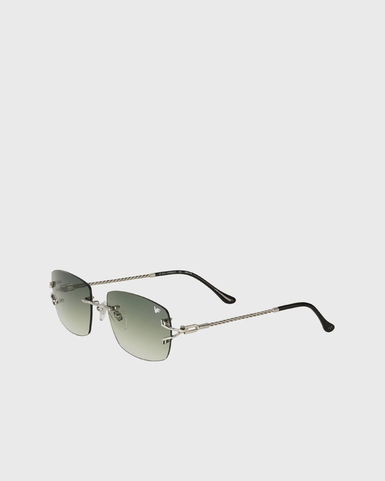 Vintage Frames Bal Harbour Drill Mount 24kt White Gold