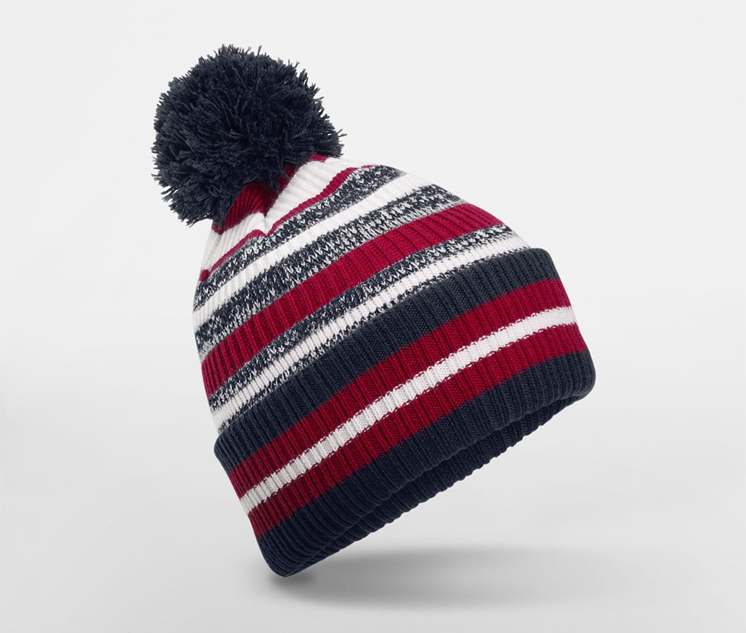BEECHFIELD BF474R - Bonnet avec pompon pour supporters