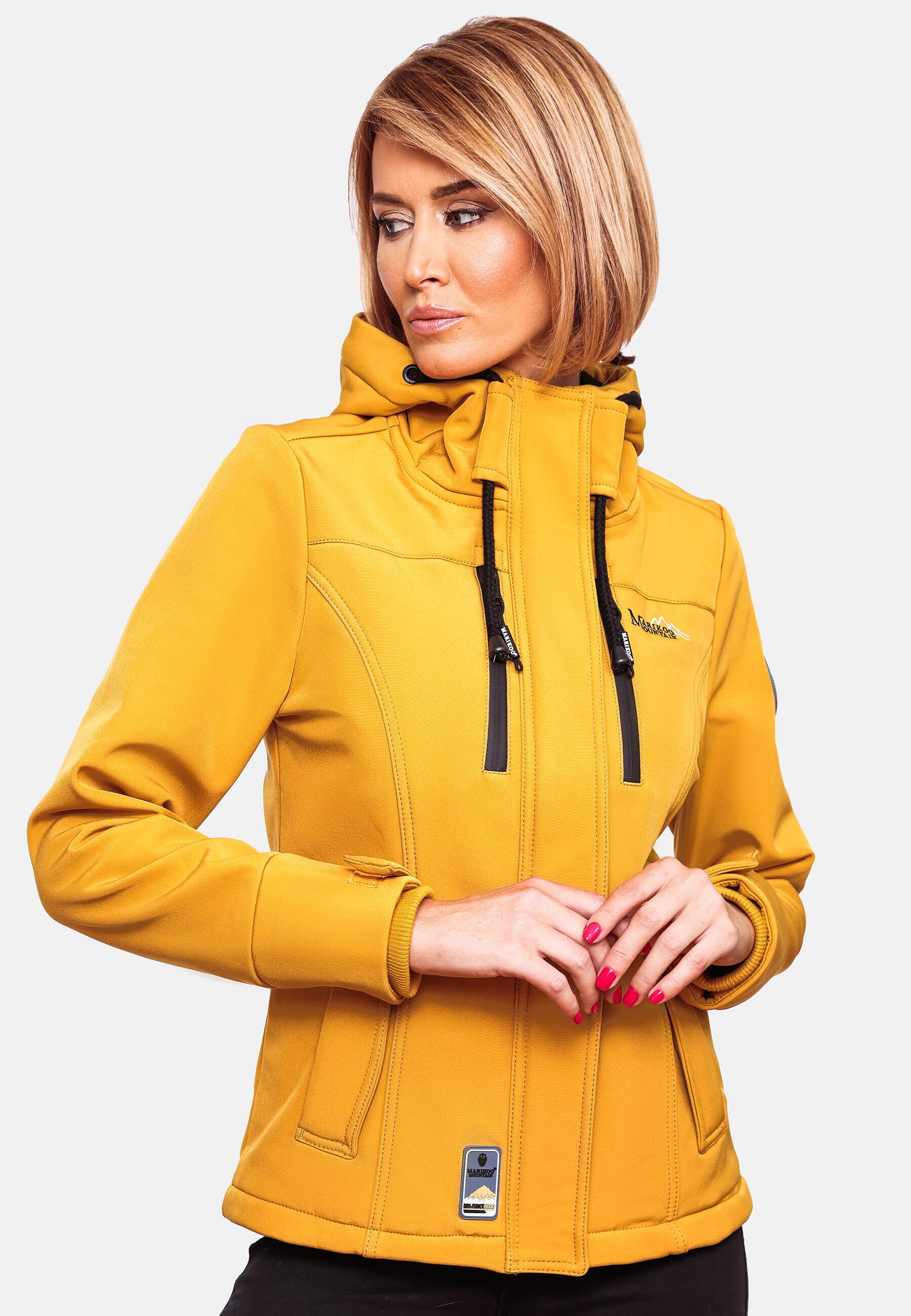MARIKOO Damen Softshelljacke Outdoor Funktionsjacke Kleinezicke