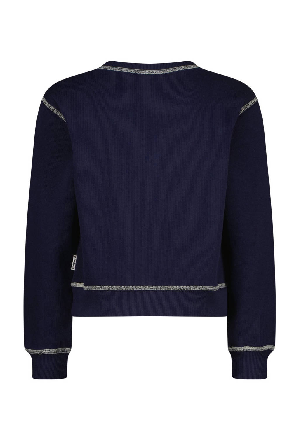 Vingino sweater Natasja met printopdruk diep donkerblauw