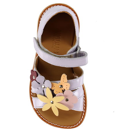 Angulus Sandalen - Blumen - Lilac