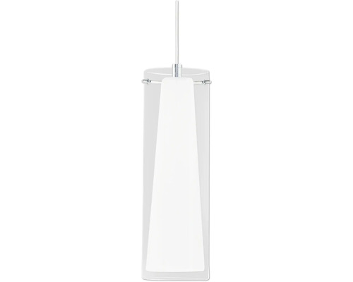 4-lamps hanglamp L 90,5 cm chroom/wit