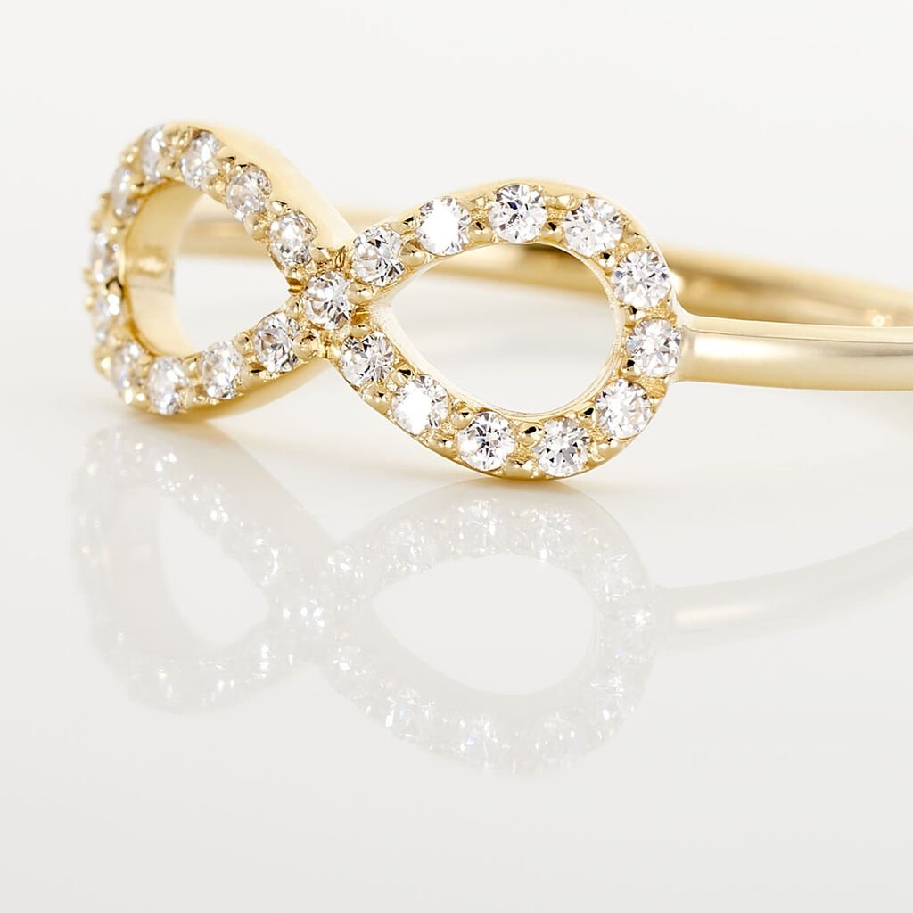 Bague Klothilda Or Jaune Oxyde De Zirconium
