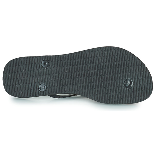 Havaianas - SLIM LOGO METALLIC - Noir / Rose