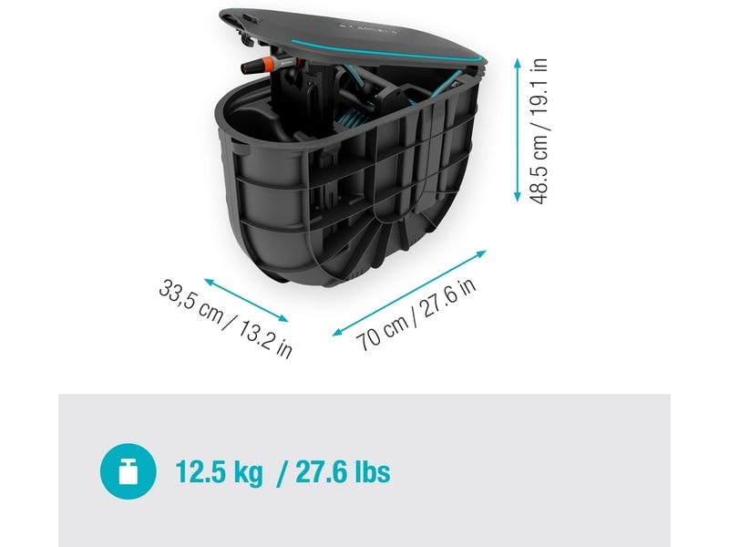 GARDENA Schlauchbox RollUp M 20 m Undercover-Schlauchbox