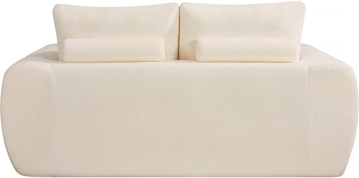 Habitat et Jardin Canapé Droit en Tissu Style Bubble Léonie - 3 Places - Beige XO2501010