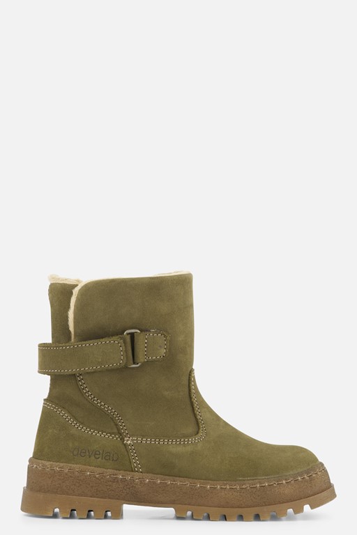 Develab Enkellaarsjes groen Nubuck