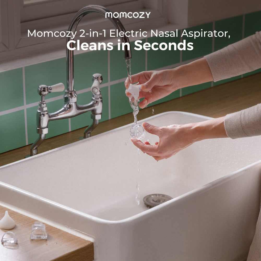 Køb Momcozy BreezyClear™ 2-i-1 Spray & Suction Electric Nasal