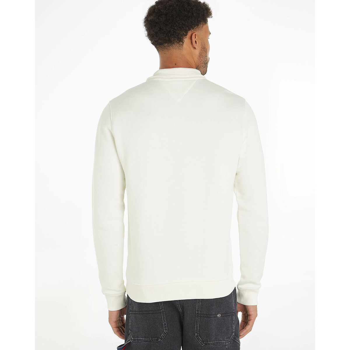 TOMMY JEANS<br>Suéter com zíper até a metade