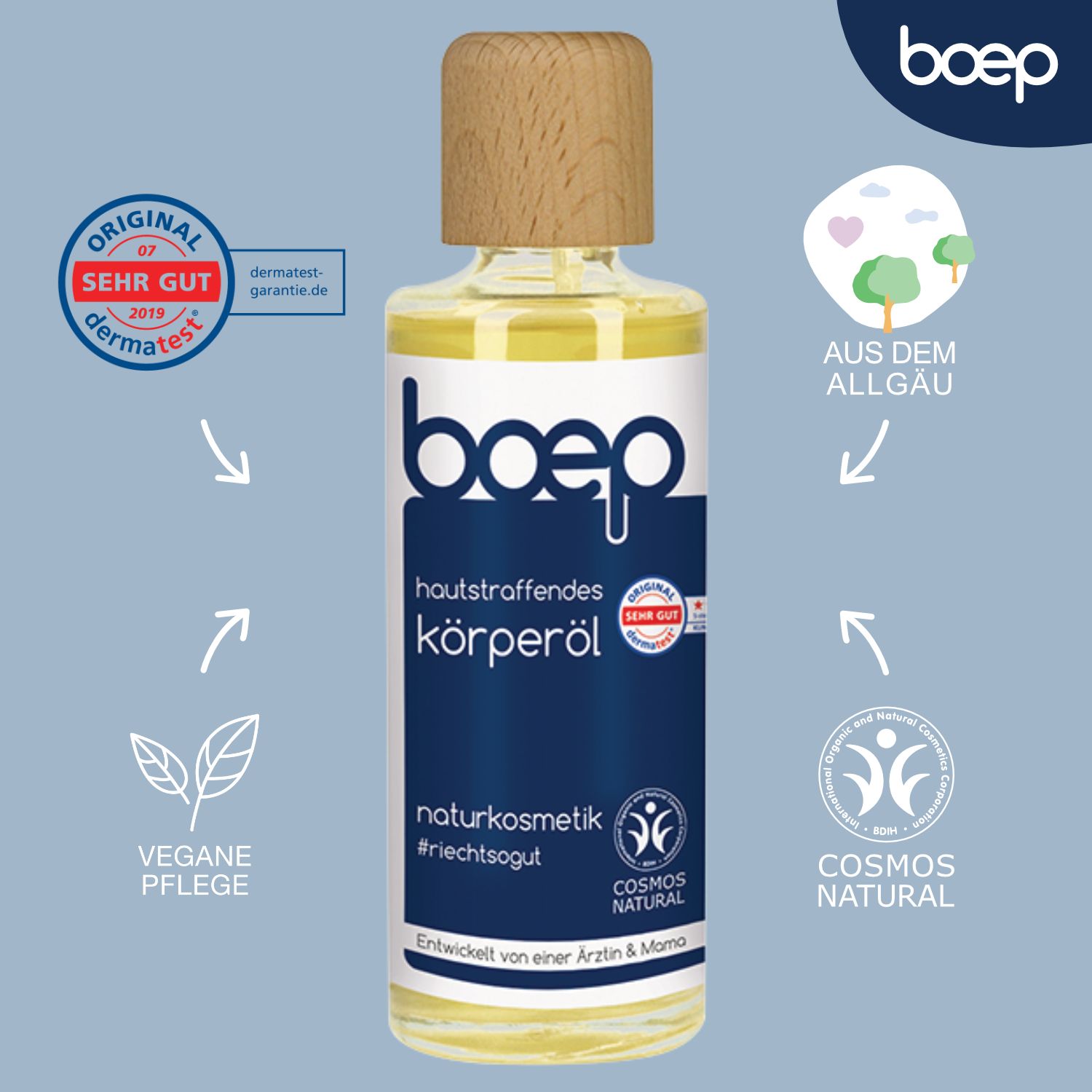 das boep Hautstraffendes Körperöl