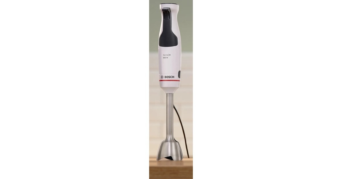 BoschSerie 4 Staafmixer ErgoMaster 800W  (Wit/antraciet)