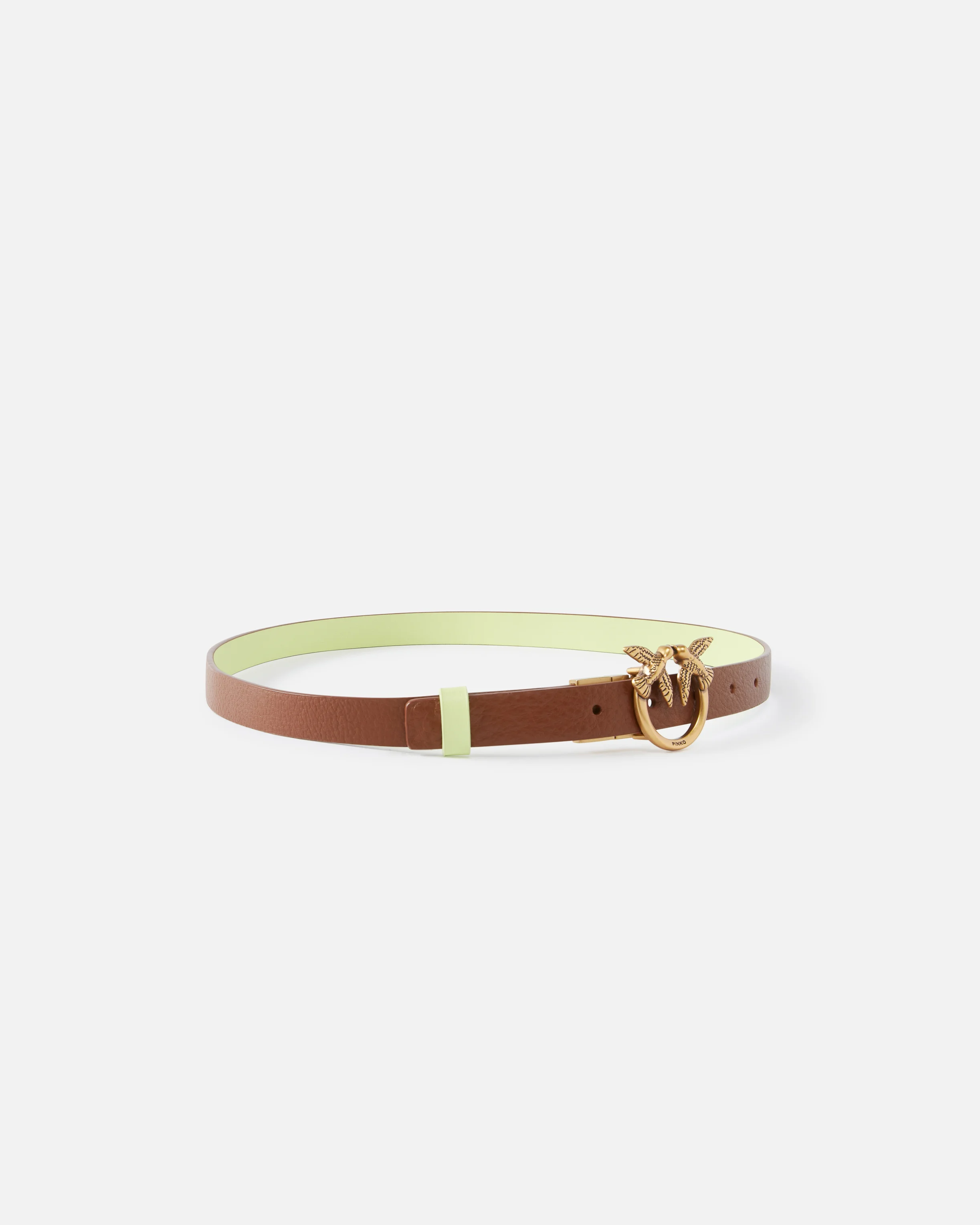 Ceinture fine réversible | Marron