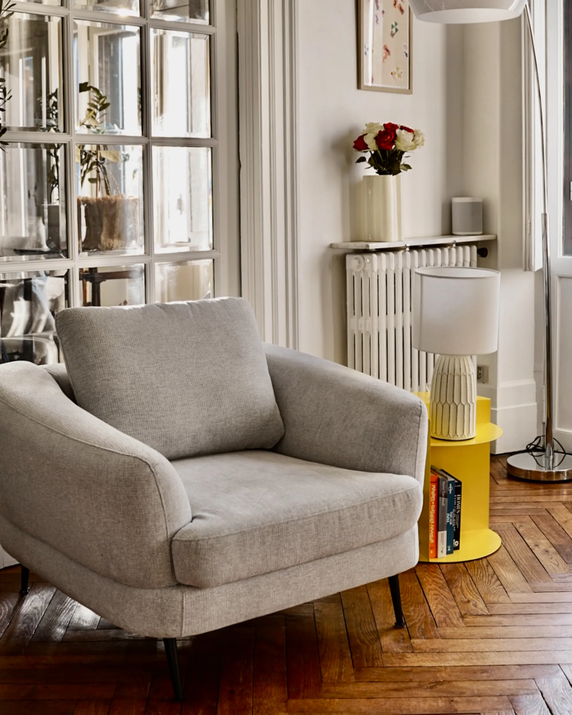 Fauteuil KJAER Stof Gebroken wit