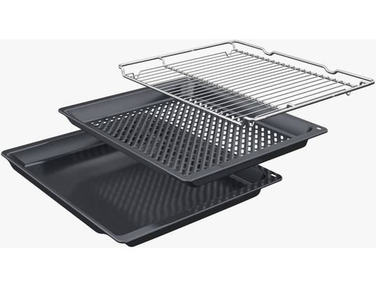 BOSCH - Four encastrable pyrolyse HQG572BB3F, Série 4, Hotair steam