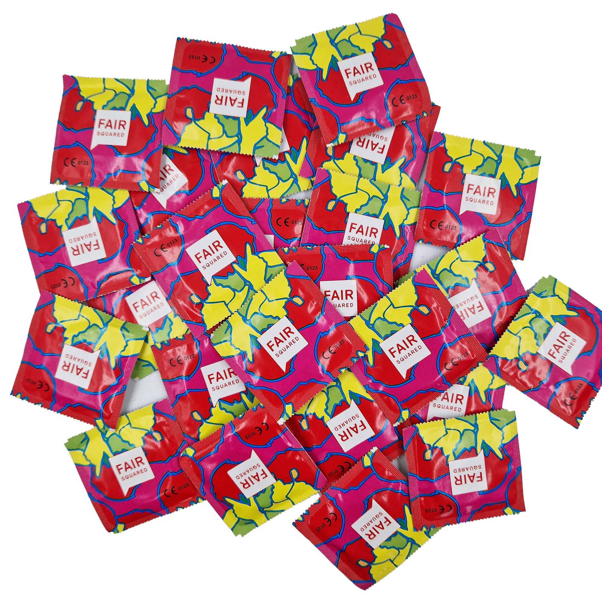 FAIR SQUARED Kondome SWEET Erdbeere
