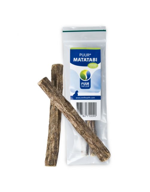 Puur Natuur Matatabi Relax Kauwstokjes - Anti stressmiddel - 2 stuks