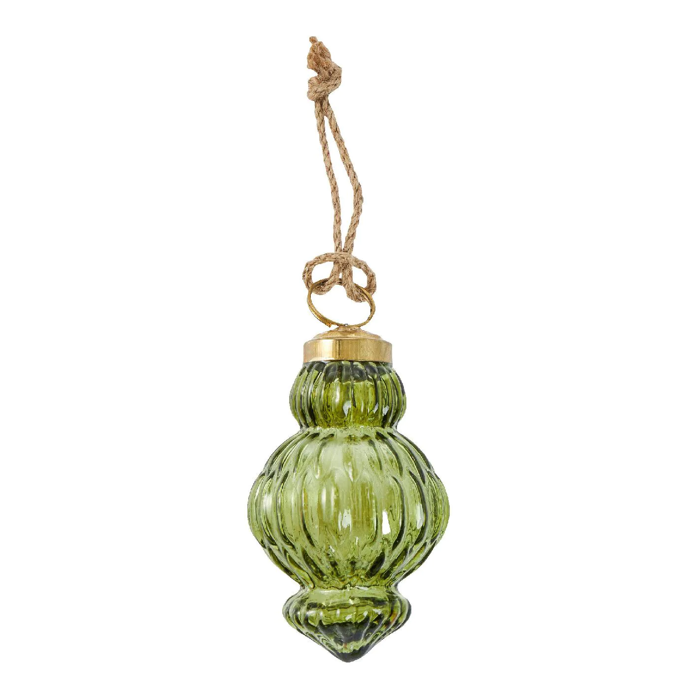 Anhänger Ornament, Zwiebelturm/grün, 8 cm