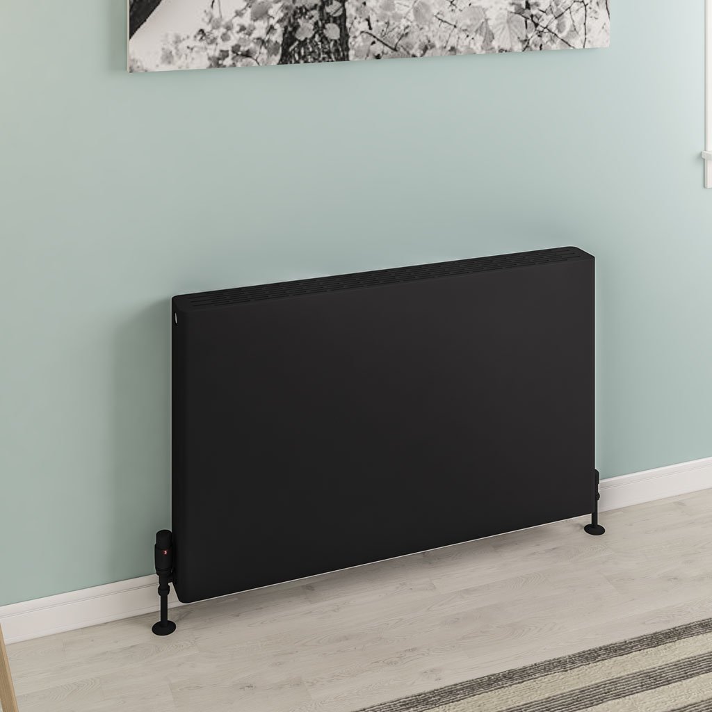 Eastbrook Keynsham paneelradiator 100x60cm 1971W zwart mat