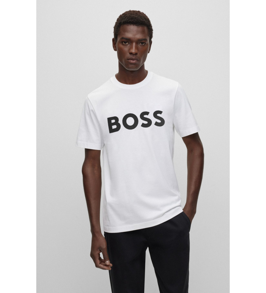 Camiseta BOSS Regular Fit Branca