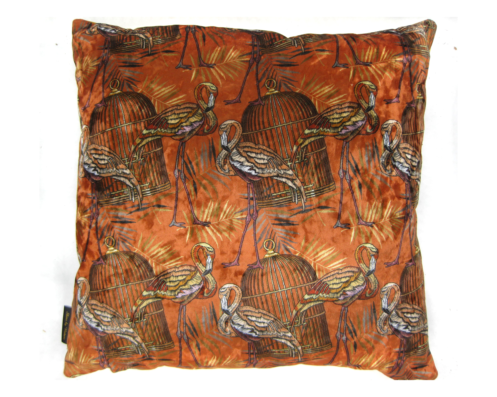 Kussen Flamingo 45 x 45 cm Oranje