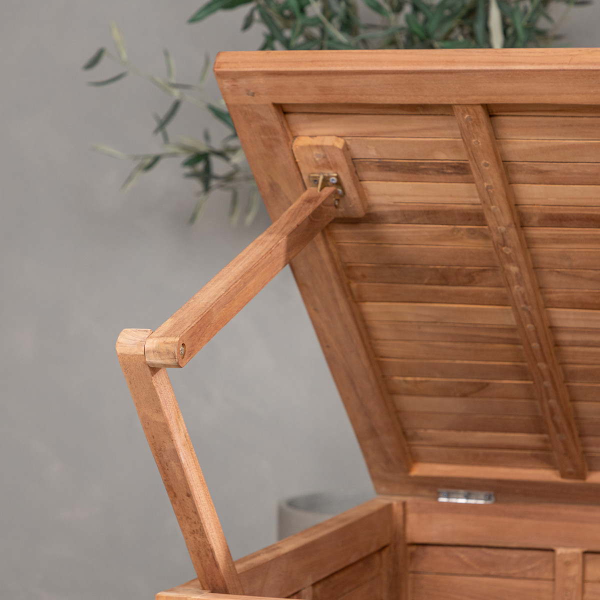 Tuinkussen opbergkist Dave Naturel - 130 x 46 cm