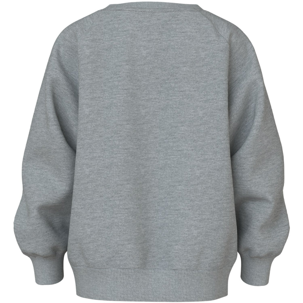 Køb Name It Grey Melange Rainbow Clouds Nmfvenus Ls Nreg Sweat Bru