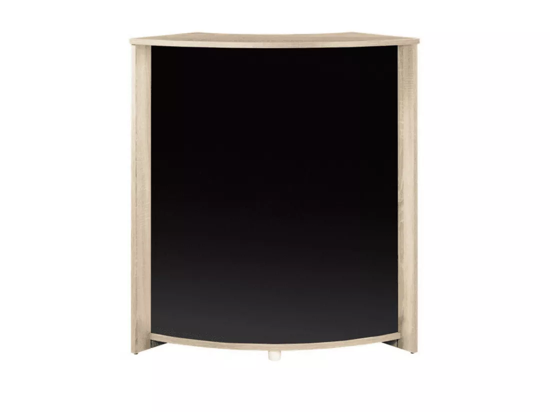 Comptoir de bar chêne naturel et noir Snack 96cm