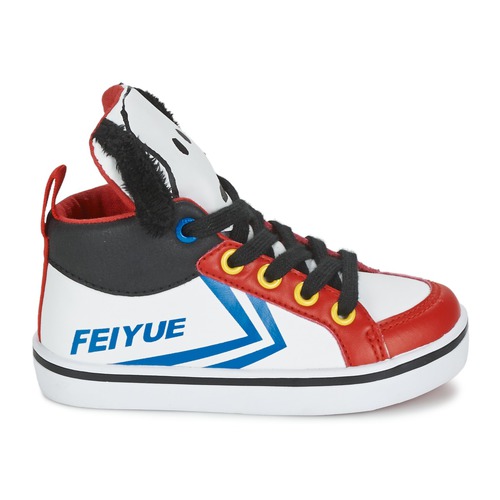Feiyue - DELTA MID PEANUTS - Blanc / Noir / Rouge