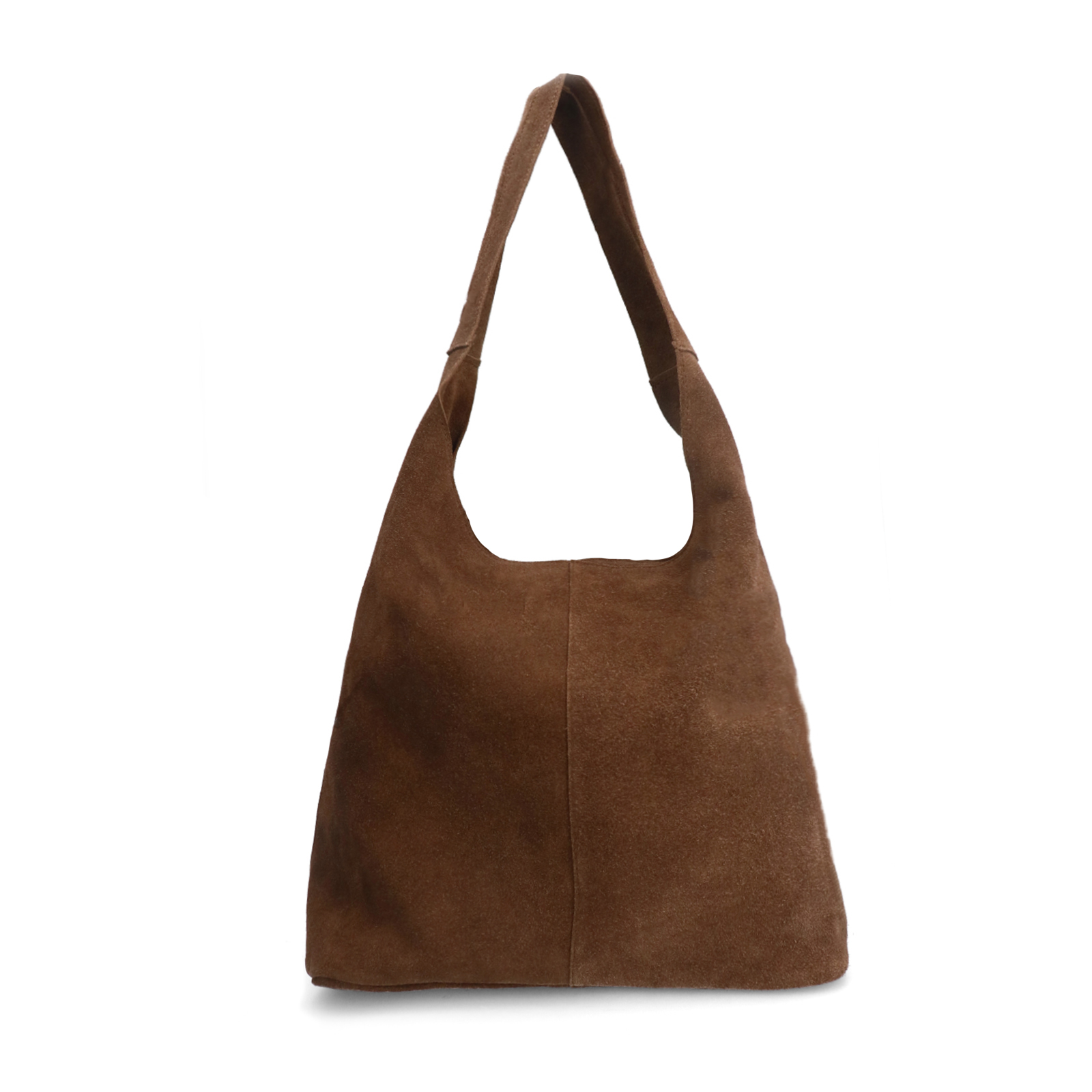 Bruine suède shopper
