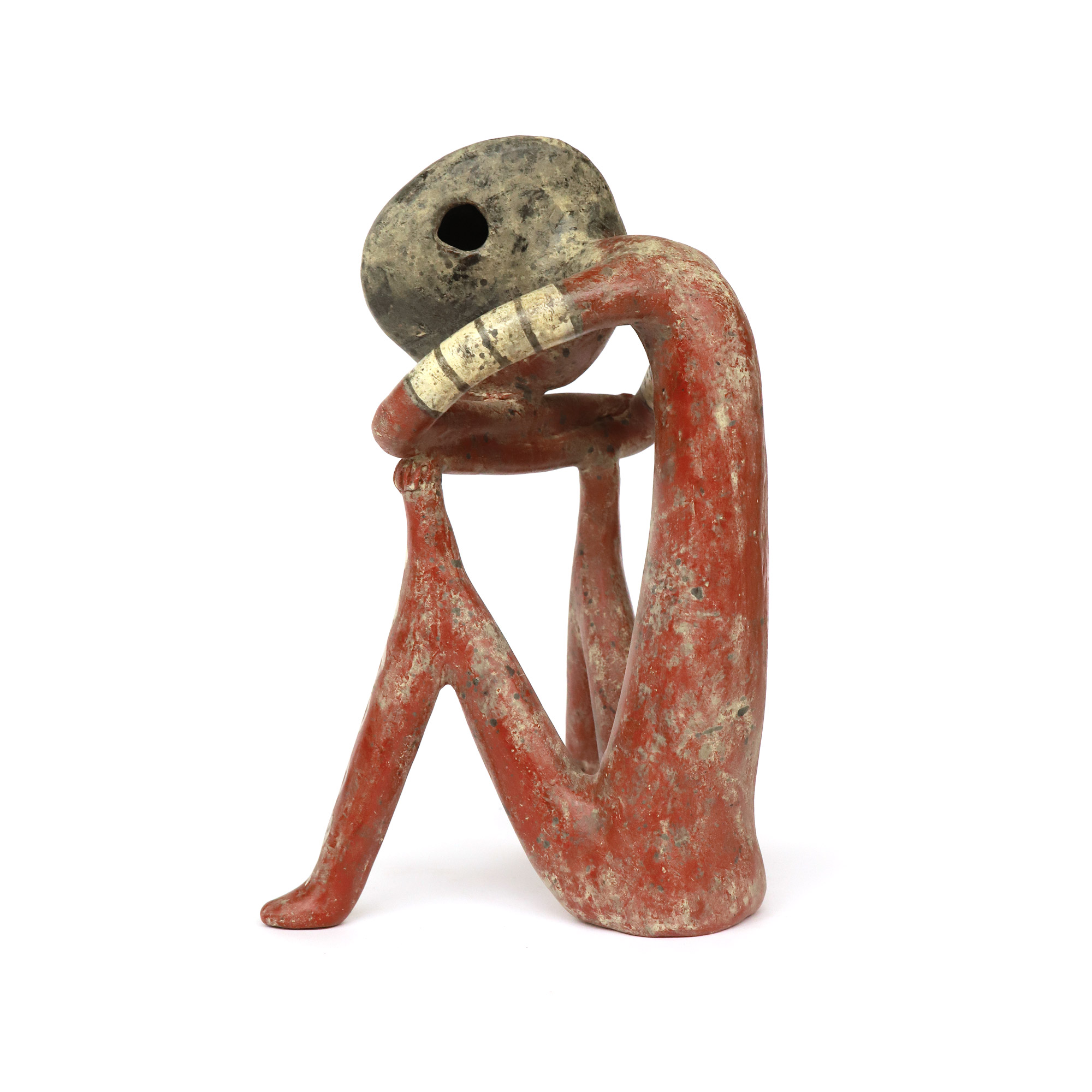 Terrakotta-Figur 'Nayarit', handbemalt, H 35 cm, B 25 cm, L 20 cm von fischer's lagerhaus