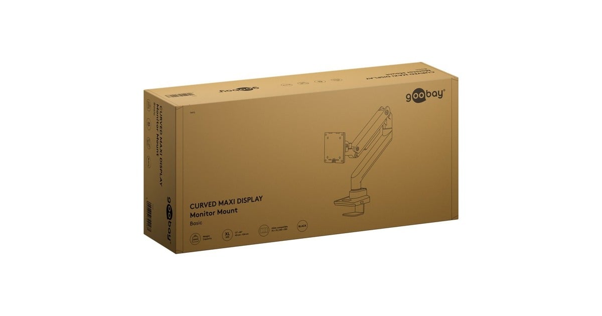 goobaySingle Monitor Mount Gaming, 17 tot 49 inch monitorarm  (Zwart)