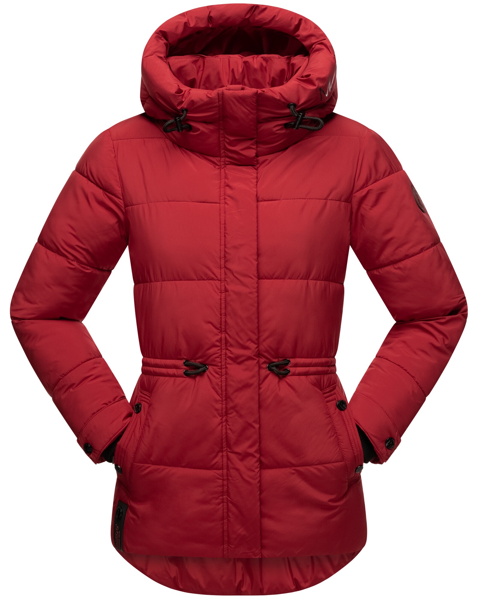 MARIKOO Damen Winter Stepp Jacke Outdoor Herbst Warme Steppjacke Kapuze Akumaa