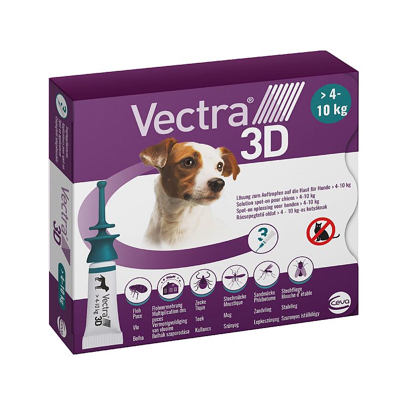 Vectra 3D Hond | S 4-10 kg 3 pip. | 11514
