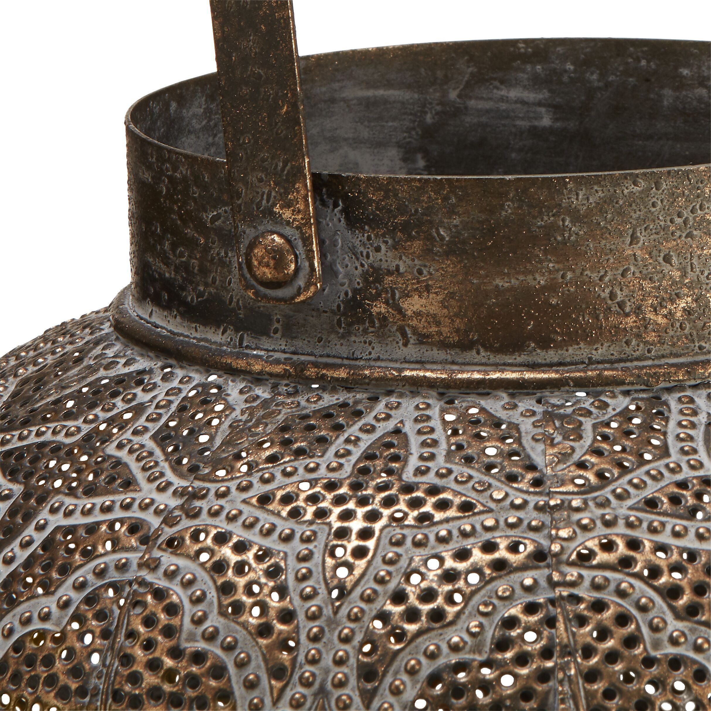 RICARDA Laterne - Bronze / H: 39.5 cm