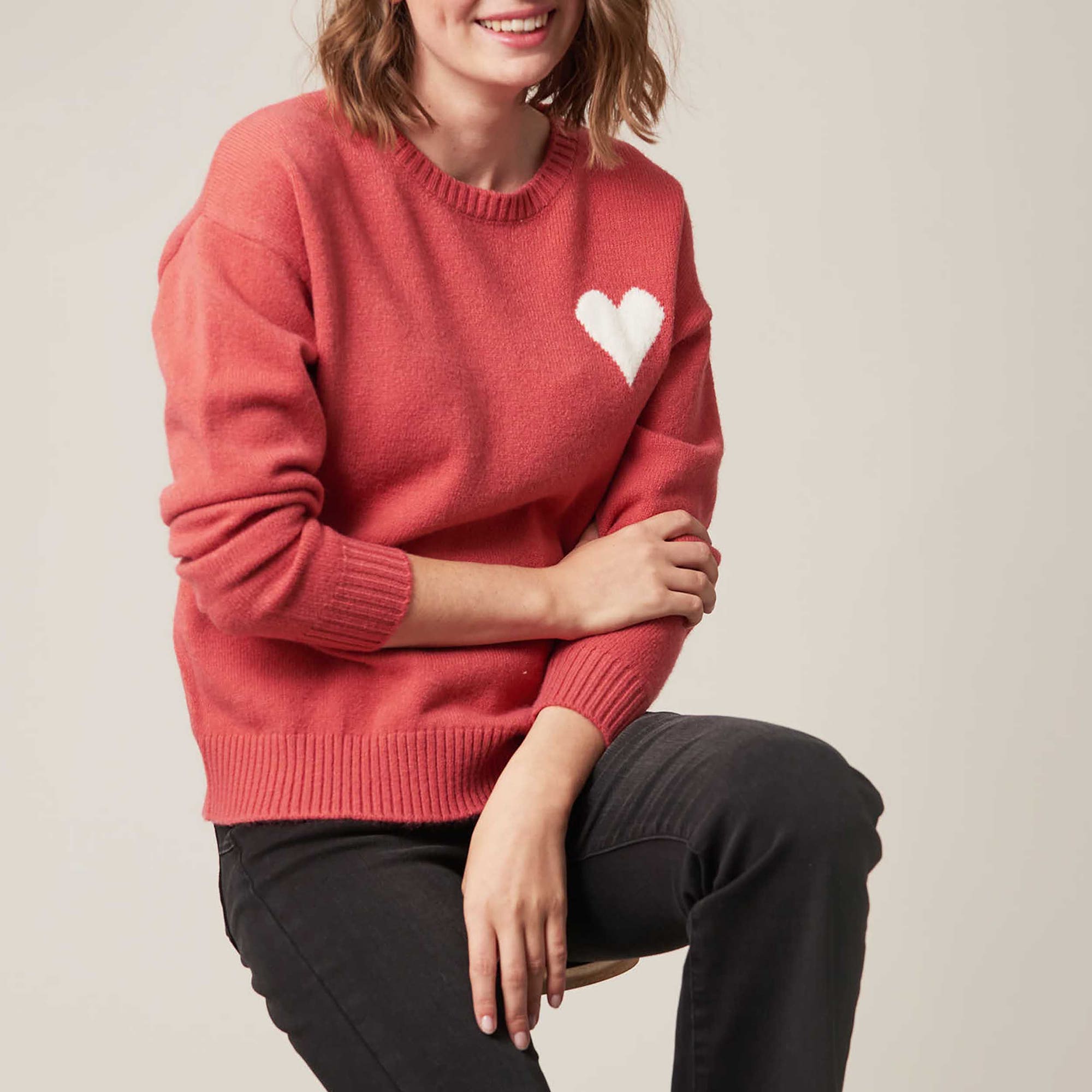 Pull Femme rose