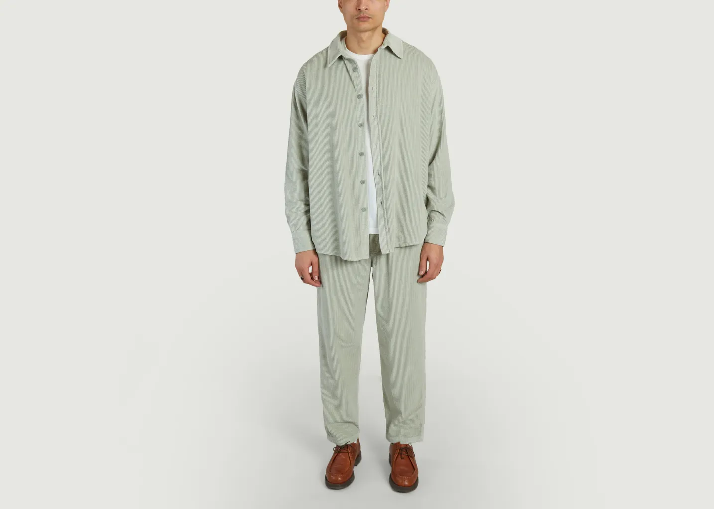 Chemise droite en velours côtelé Padow American Vintage
