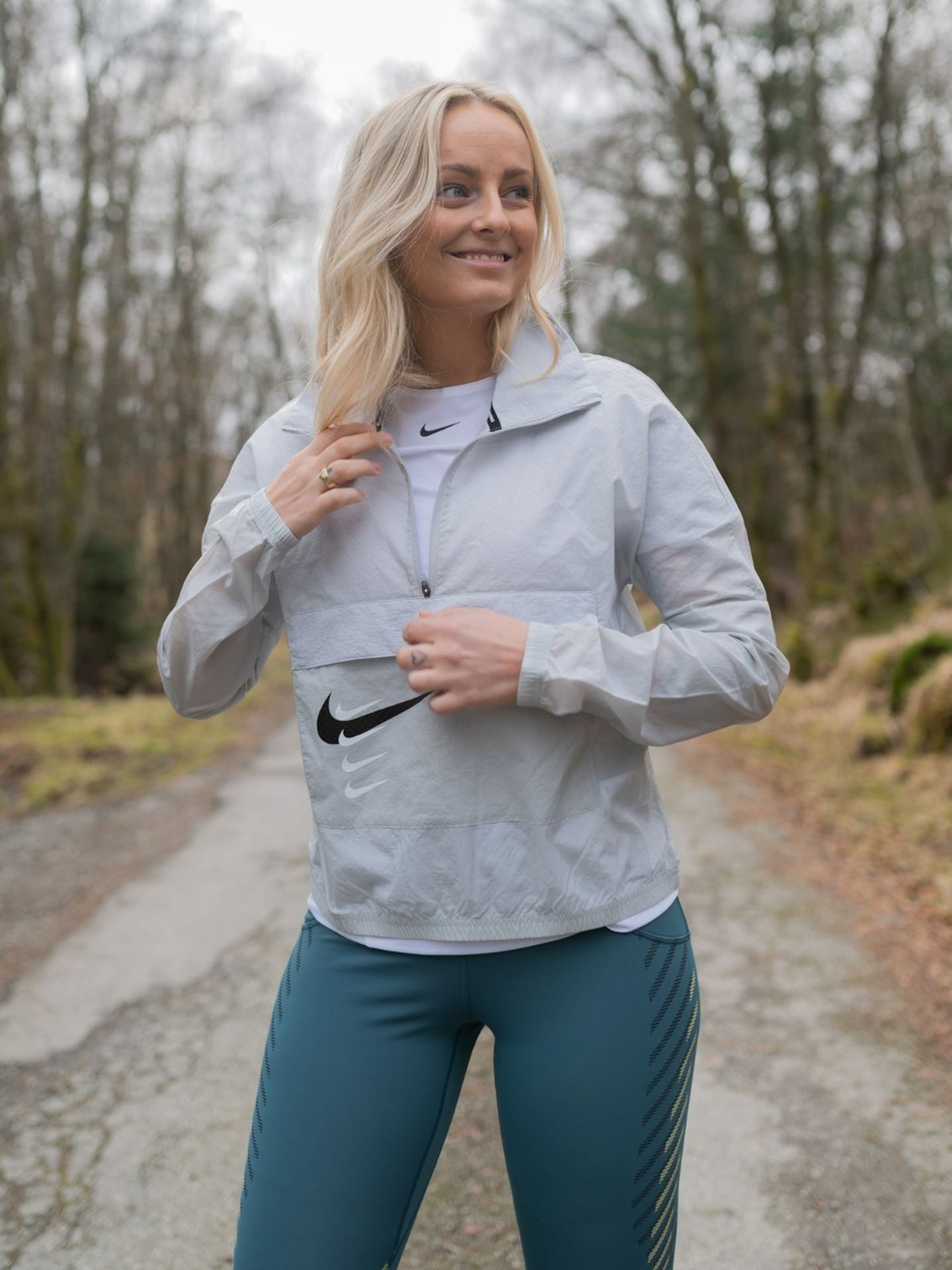 Swoosh Run Half Zip