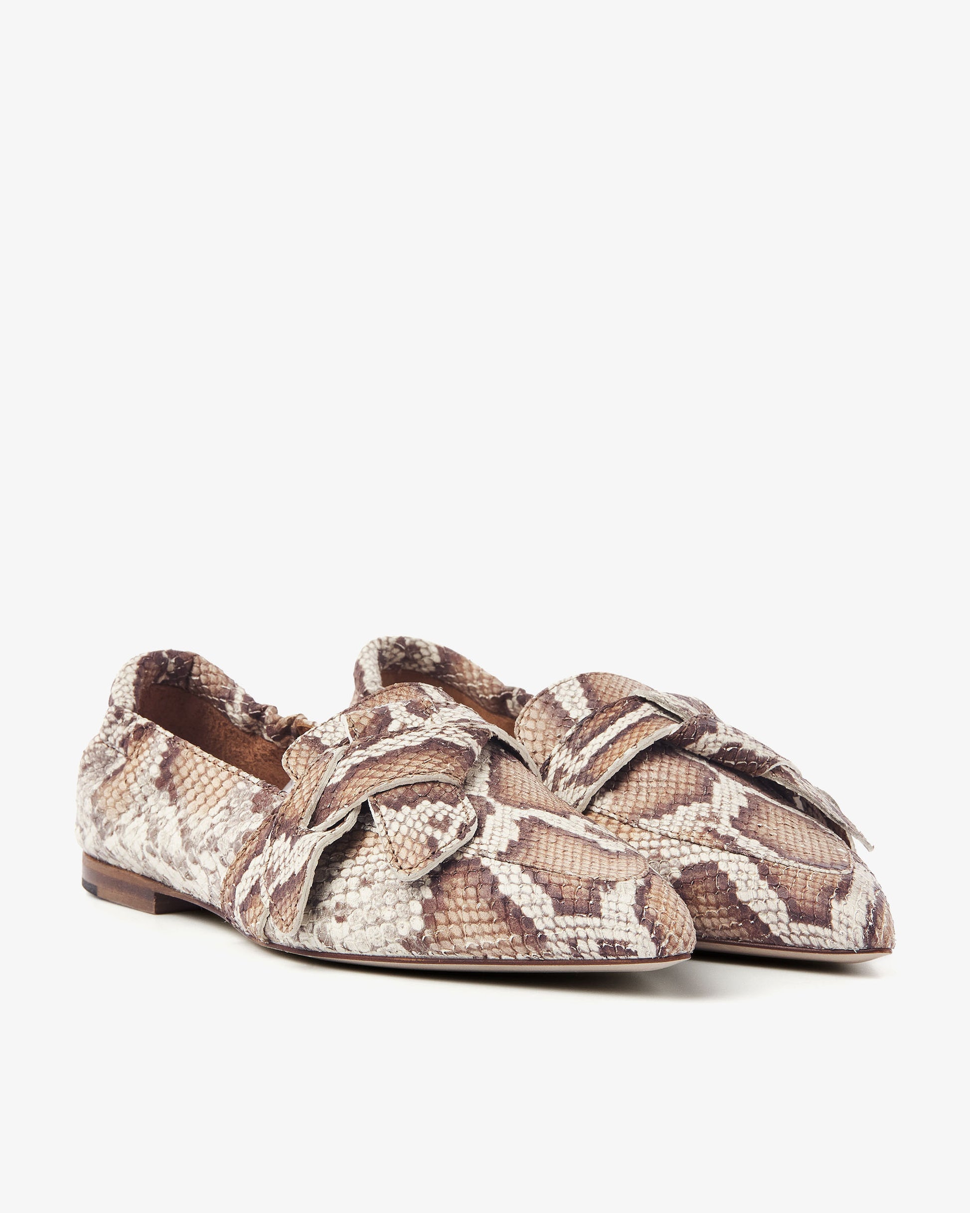 VIA VAI slangenprint dames loafers Lola Rayne