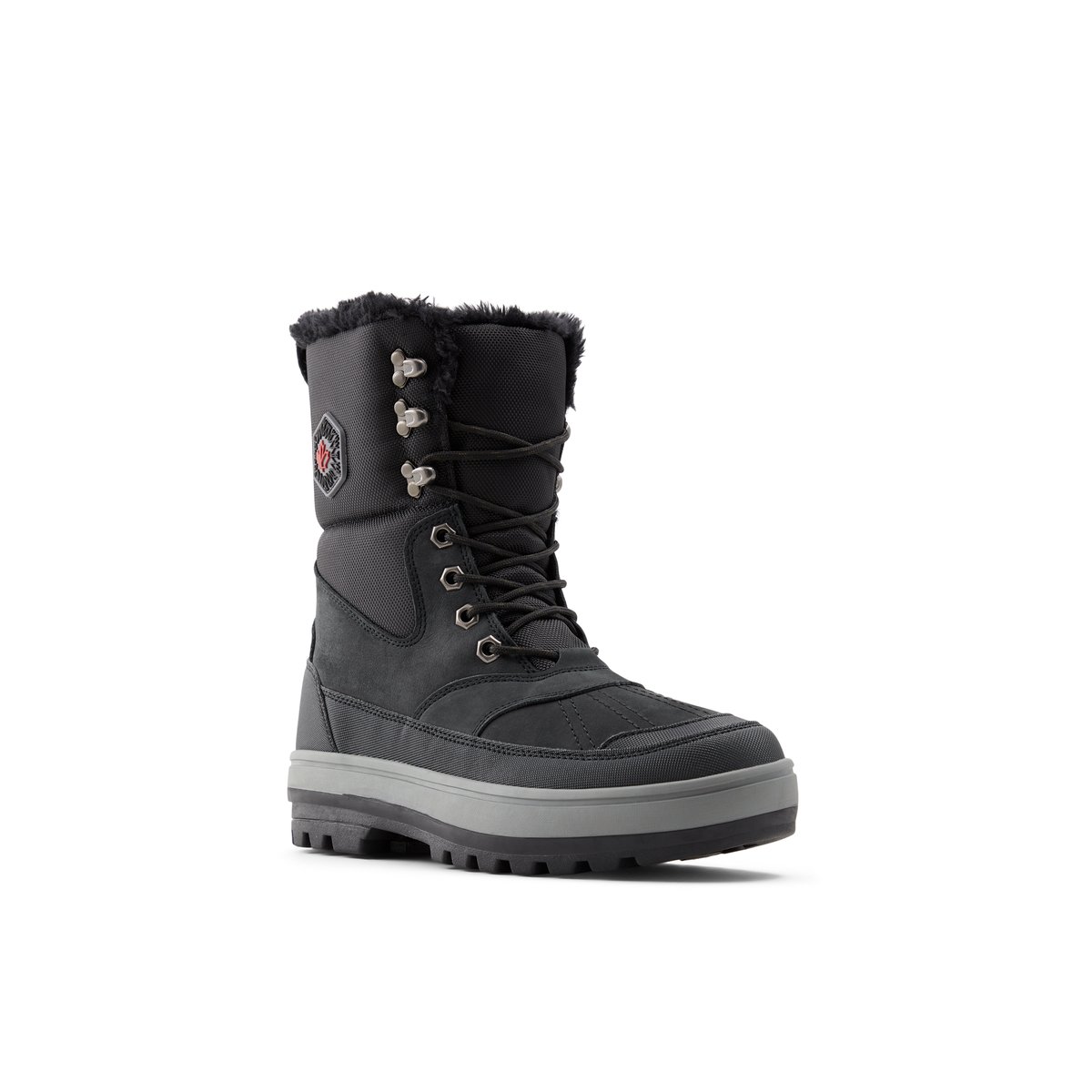 BANFF TRAIL-Ranald-Bottes d'hiver - Semelle tracteur - Noir