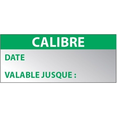 Étiquettes remplissables - Calibre - 38x16 mm - 350 ex