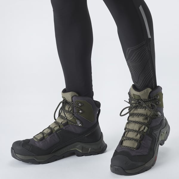 Chaussure de randonnée haute SALOMON QUEST ELEMENT GORE-TEX BLACK/DEEP LICHEN GREEN/OLIVE NIGHT