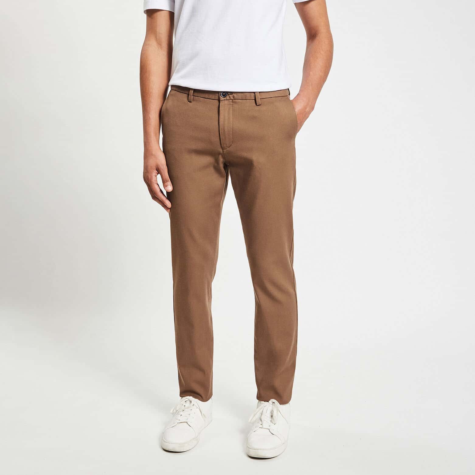 Pantalon chino slim urbain 'le parfait by JULES' Camel