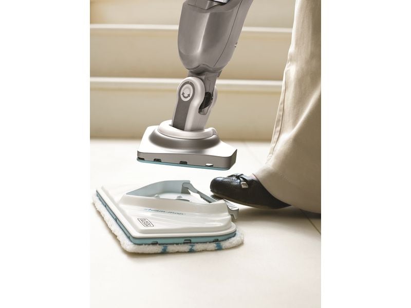 BLACK DECKER Dampfbesen BHSM1615DSG 2in1 Dampfbesen mit Handdampfgerät